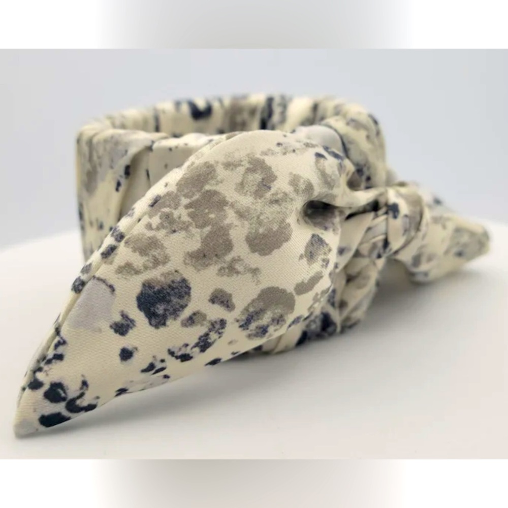 Silk Python Print Twilly Wrapped Hinged Bangle Cu… - image 6